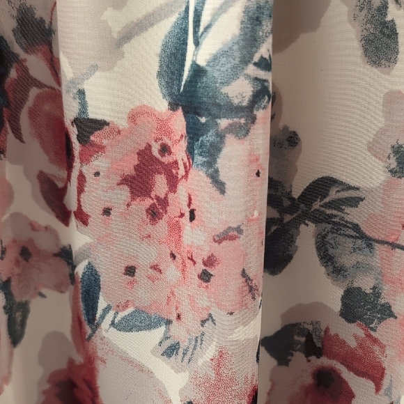 Mikarose Floral Midi Skirt in Pink and Black - Picture 5 of 8